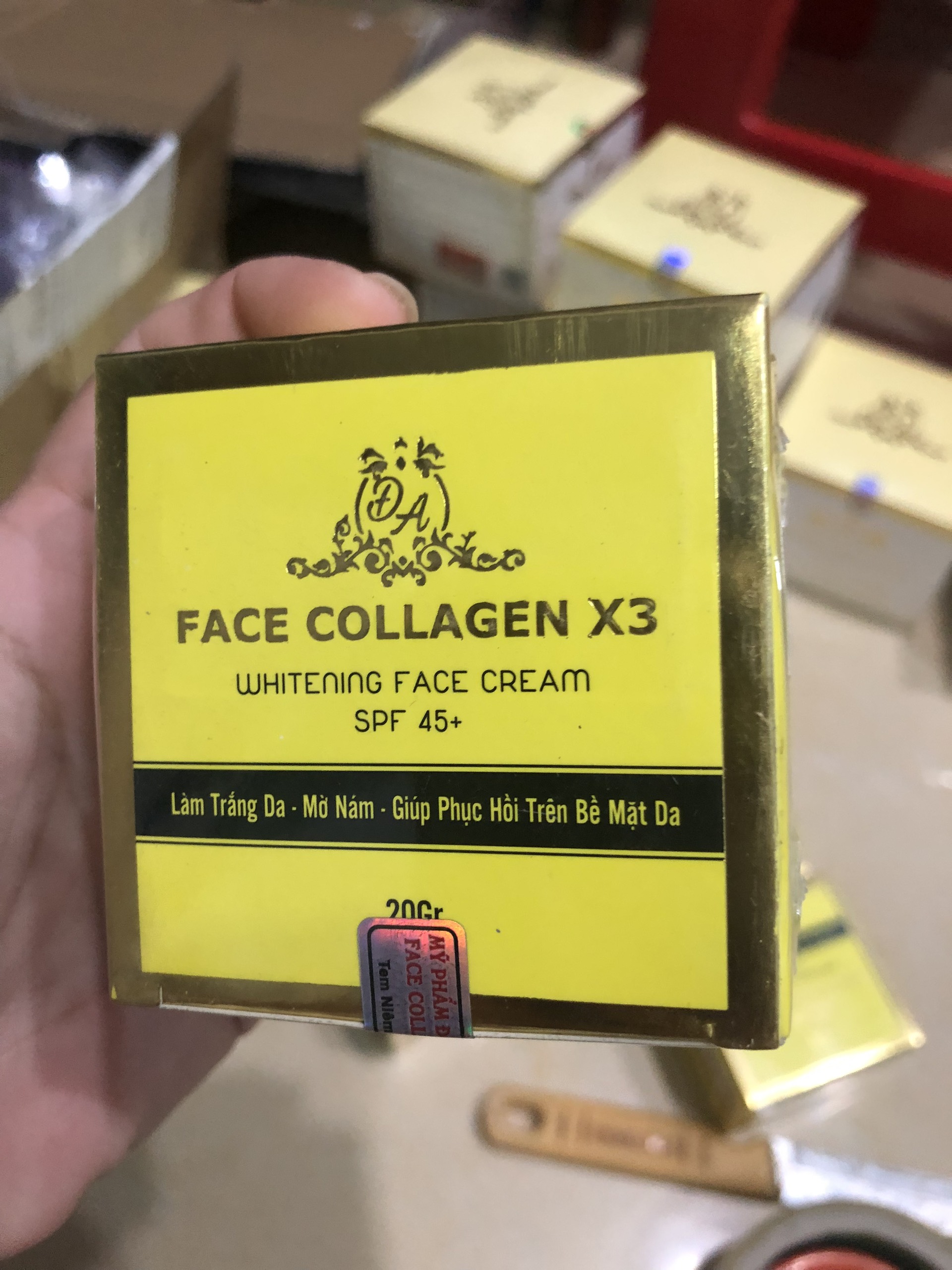 Kem Face Collagen X3 Luxury + Serum Colagen X3