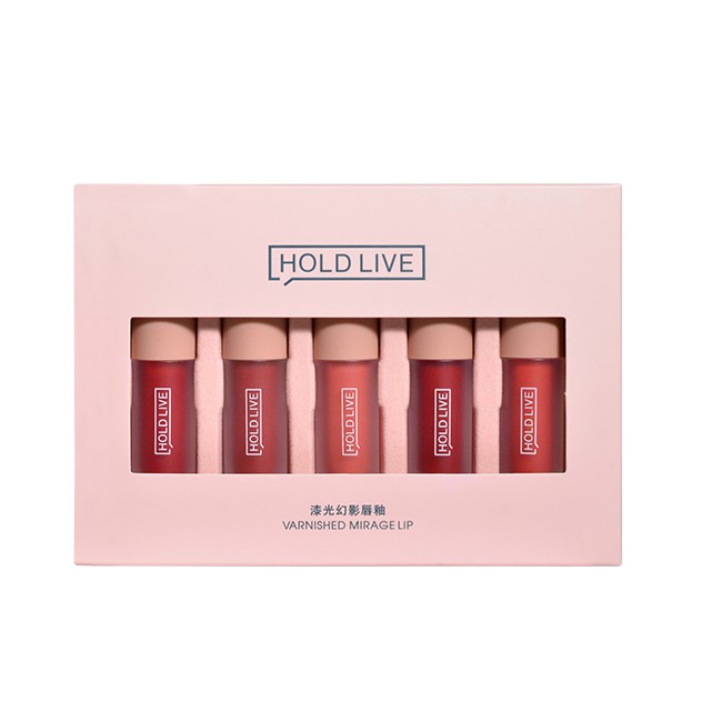 Set 5 thỏi son kem bóng HoldLive Varnished Mirage Lip 2,5g x 5 hãng HOLD LIVE