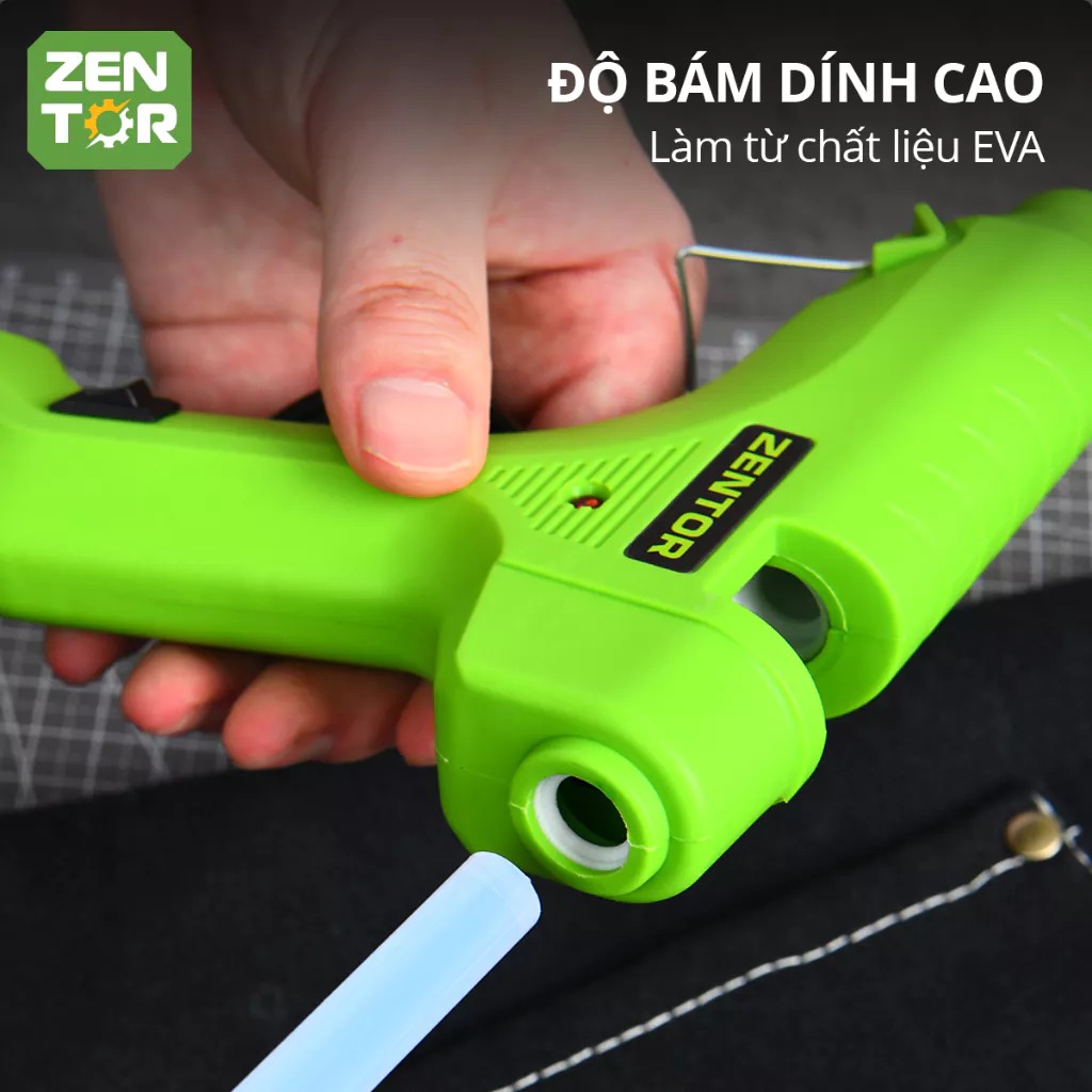 Súng bắn keo Zentor Deli Chính hãng Công suất lớn 40W 60W 80W - Máy bắn keo nến làm nóng nhanh keo ra đều