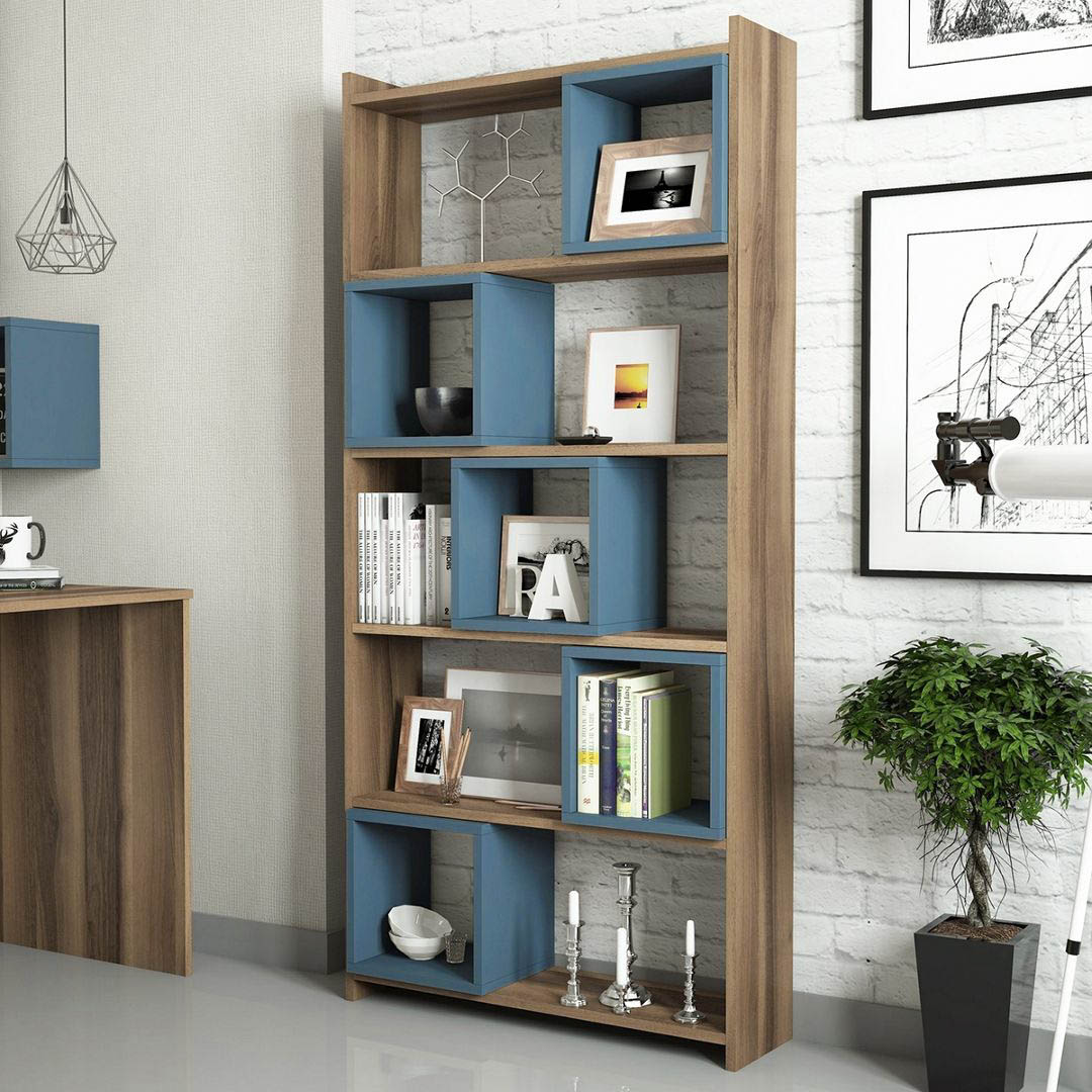 Giá sách gỗ đẹp phong cách hiện đại SMLIFE Beerus