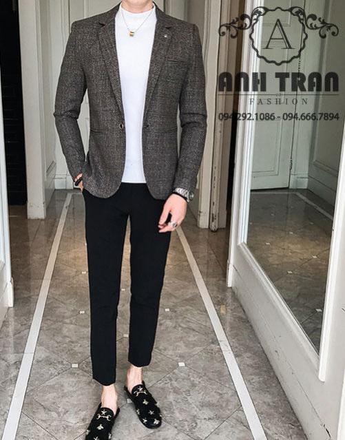 Áo Vest dạ nam cao cấp AKV6