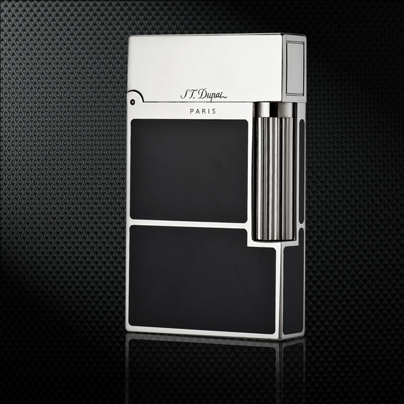 Vỏ Hột Quẹt Bật Lửa Upon D152T, Hoa Tiết Nền Đen Bạc Sang Trọng, Dùng Ga Đá Cao Cấp