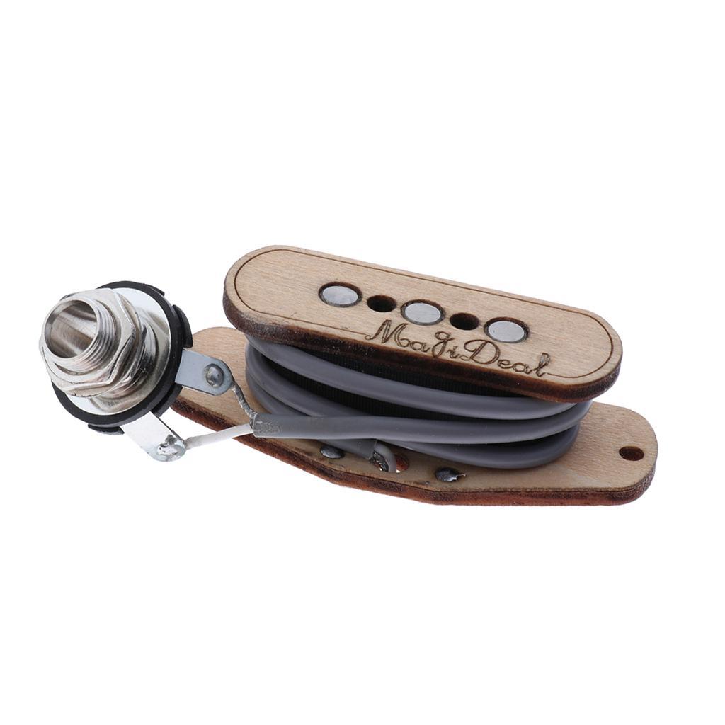 5 x 3 String Cigar Box Guitar Pickup With Input Jack Cigar Box Guitar Parts
