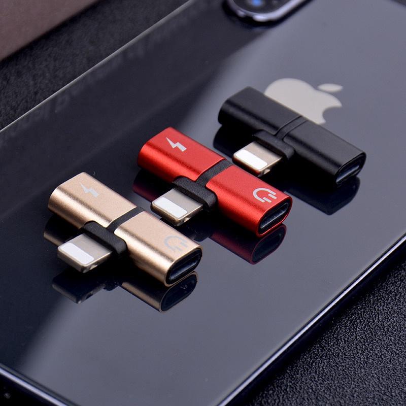 Đầu Chia Cổng Sạc Và Tai Nghe 2 Trong 1 Cho Iphone