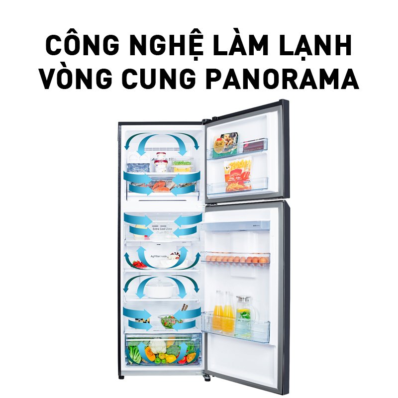 Tủ lạnh Panasonic Kháng Khuẩn 170L NR-BA190PUS9 - Siêu tiết kiệm điện Bộ Cảm biến Econavi - Ngăn Đá Trên - Hàng chính hãng