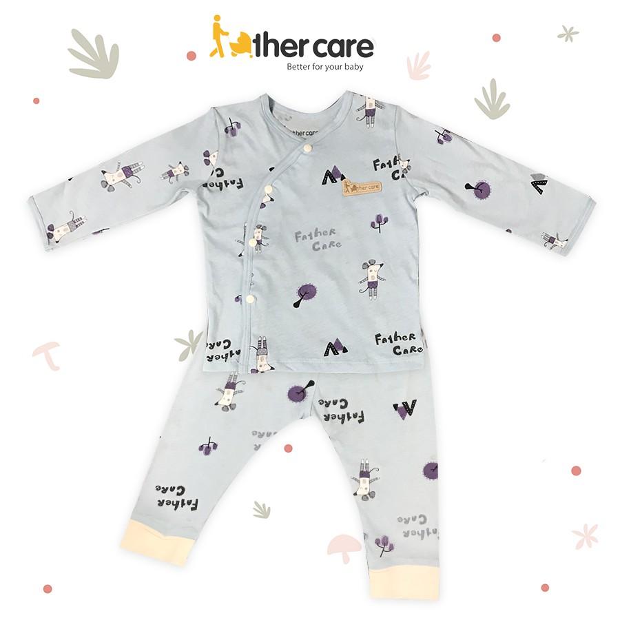 Bộ Quần áo FatherCare Cài lệch bo Dài - Chuột Ballet FC814