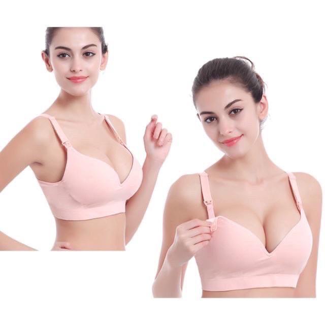 (AB11) áo Bra cao cấp chuyên dụng cho mẹ bầu va mẹ sữa (kèm mút nâng ngực