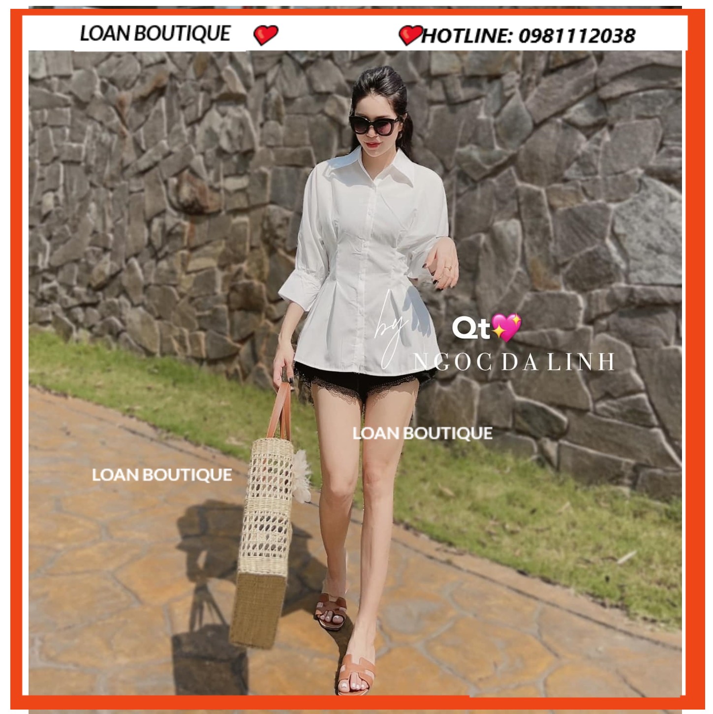 Sơ mi rúm eo nữ đẹp_Áo somi kiểu nữ LOANBOUTIQUE