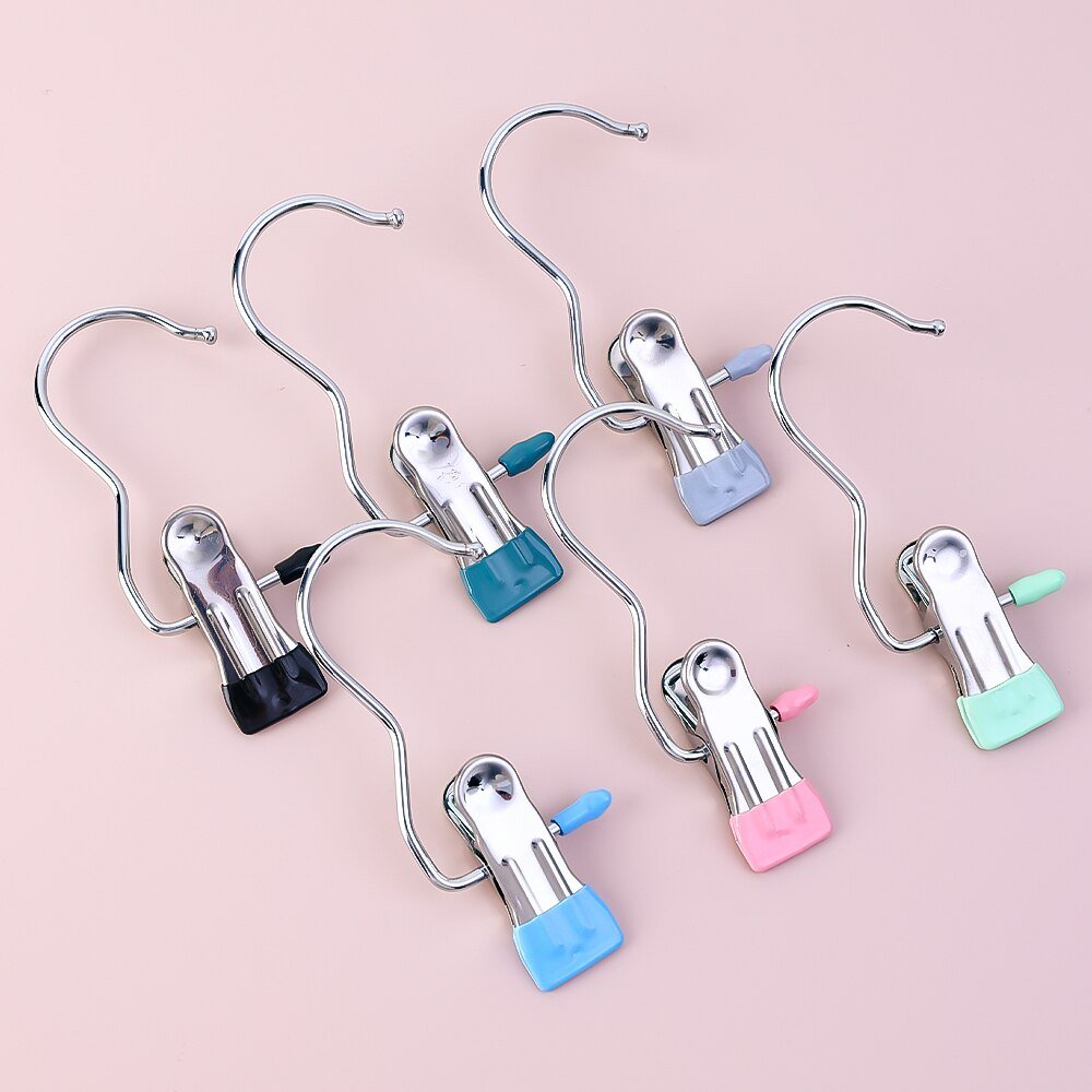 Móc Kẹp Treo Tất Quần Áo Phơi Đa Năng, Tiện Dụng Chống Trượt Tiết Kiệm Không Gian