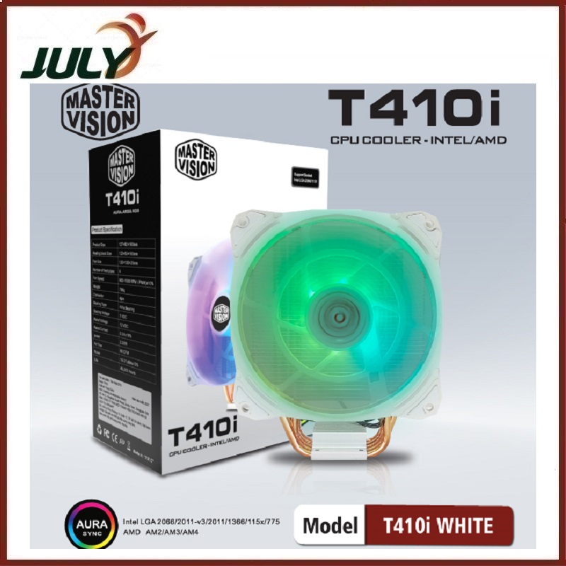 Fan CPU Master Vision T410i Led RGB - GIAO MÀU NGẪU NHIÊN - HÀNG NHẬP KHẨU - JL