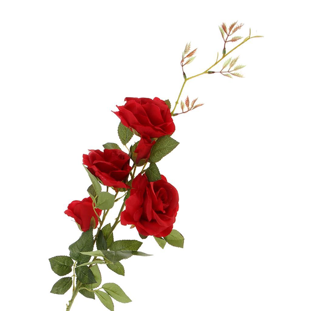 Simulation Silk Rose Flower DIY Bouquet Wedding Home Decoration