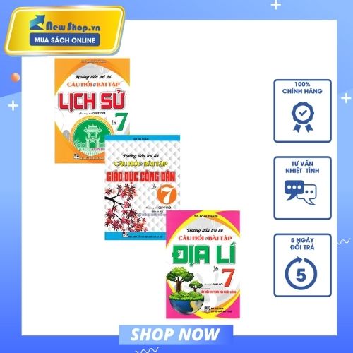 Combo Hướng Dẫn Trả Lời Câu Hỏi &amp; Bài Tập Lớp 7: Giáo Dục Công Dân + Lịch Sử + Địa Lí (Bám Sát SGK Kết Nối Tri Thức Với Cuộc Sống)