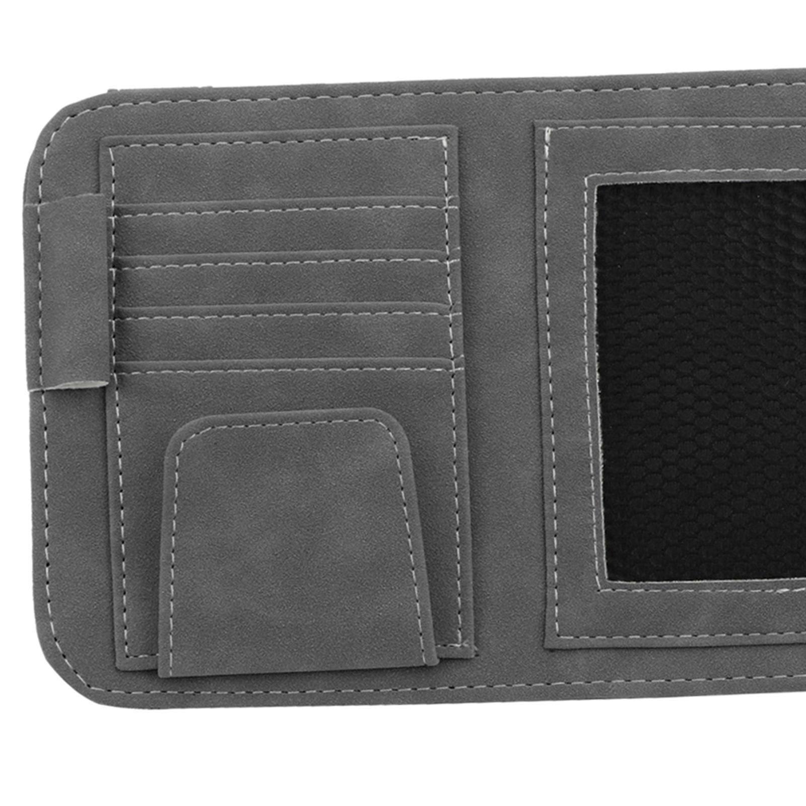 Car Sun Visor Organizer Sun Visor Pouch Multifunctional Storage Pocket Visor Storage Bag for Storing Cards SUV Truck Men Women