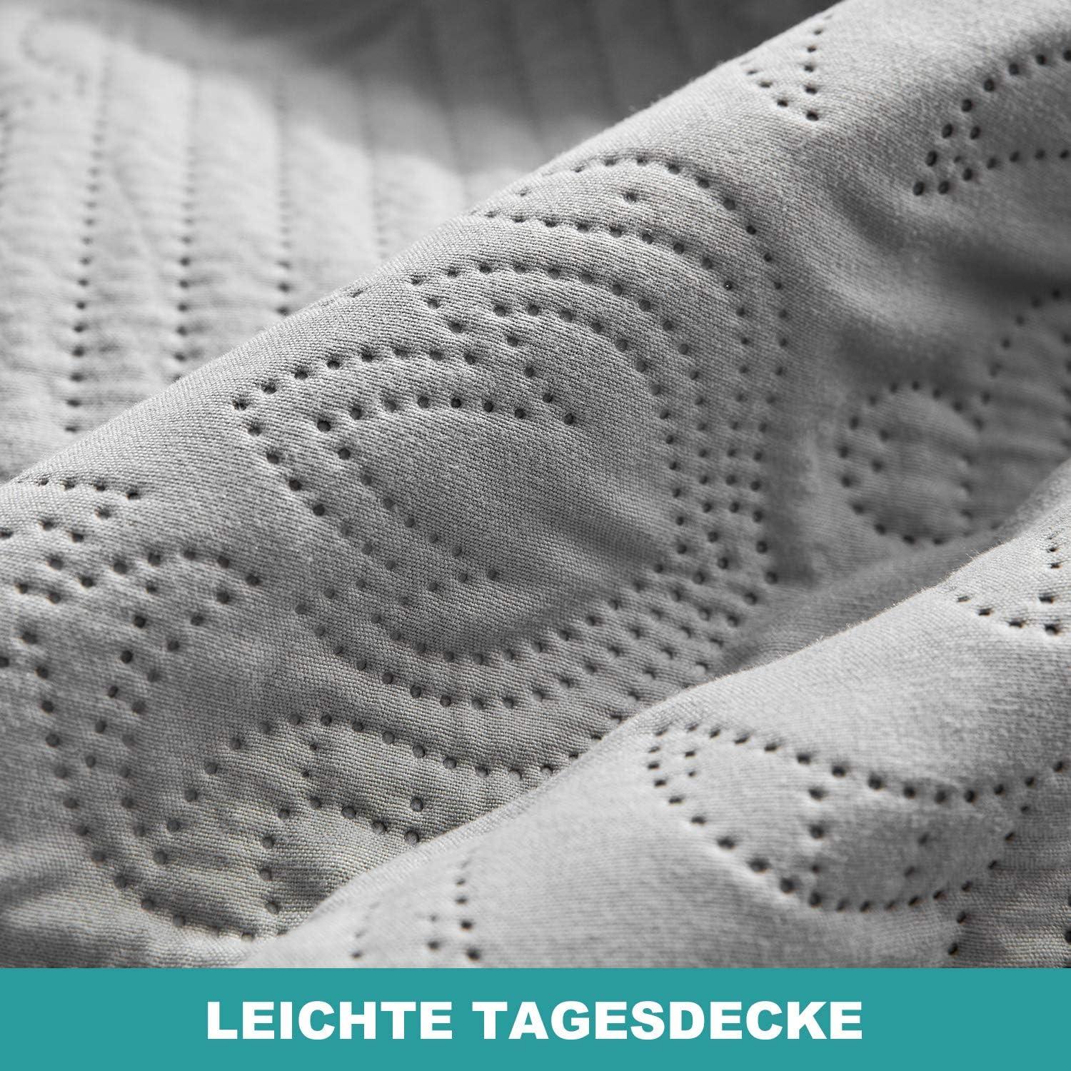 Ga trải giường 220x240cm - Drap đôi chần bông hiện đại, có thể đảo chiều trang trí Nhẹ, không gây dị ứng, Drap trải giường bằng sợi nhỏ mềm mại với họa tiết hoa hiện đại, Màu xám