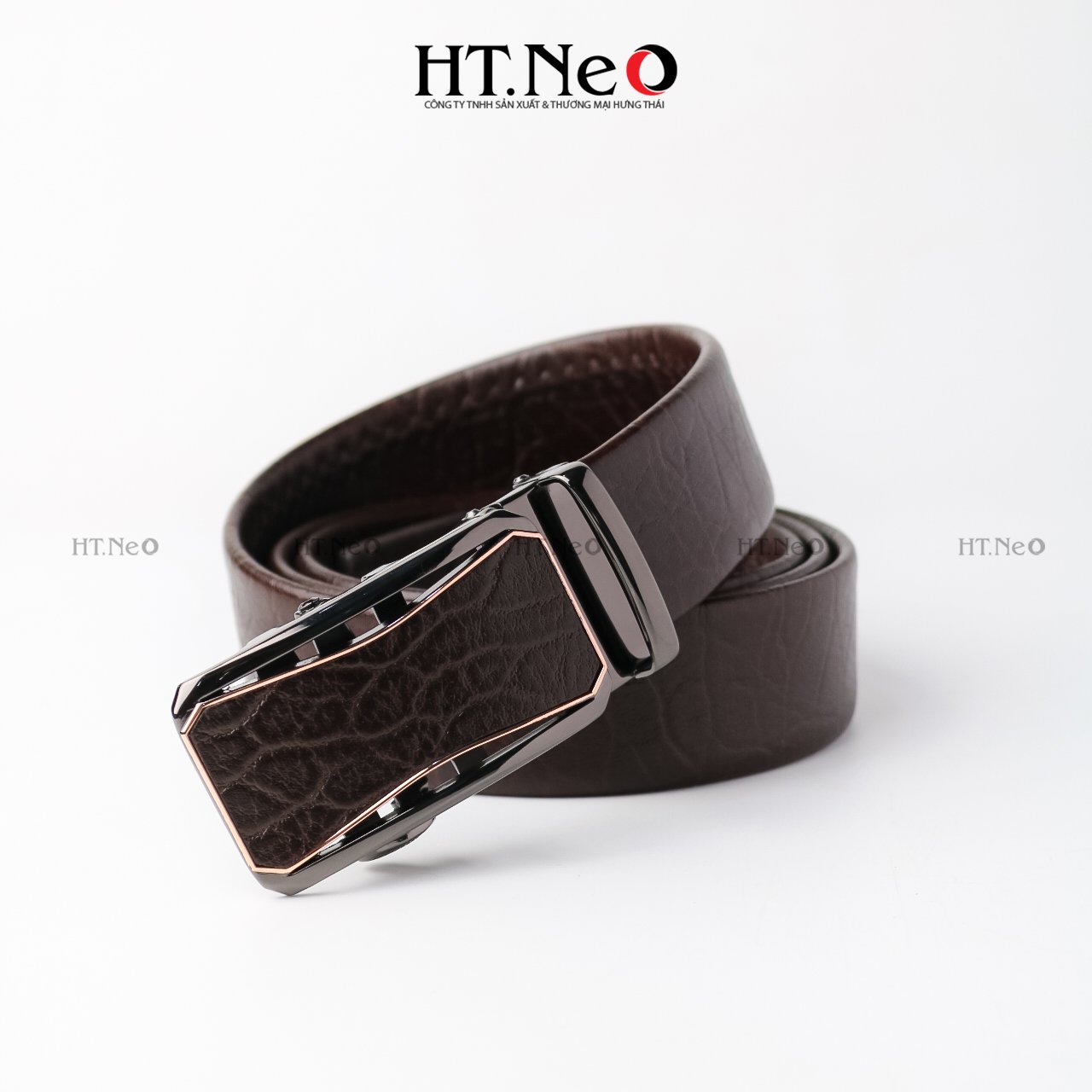 Dây lưng, dây nịt, da bò cao cấp HT.NeO khóa tự động cực kỳ tiện lợi