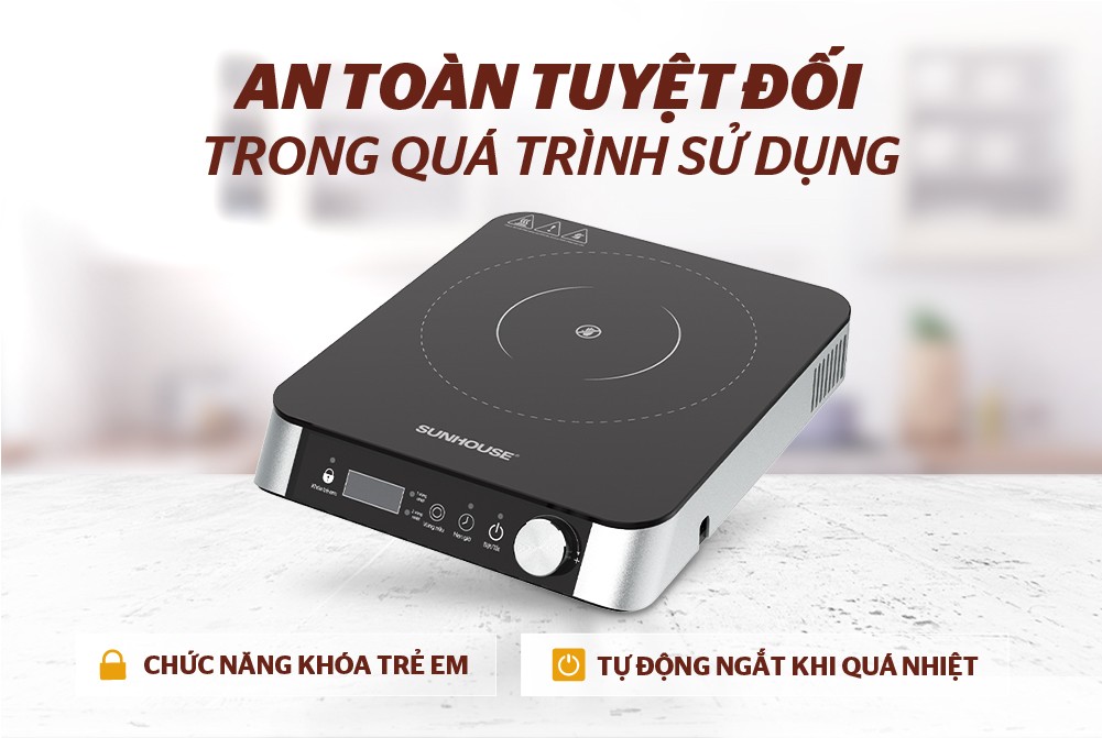 BẾP HỒNG NGOẠI HAI VÒNG NHIỆT SUNHOUSE SHD6024 - Hàng Chính Hãng
