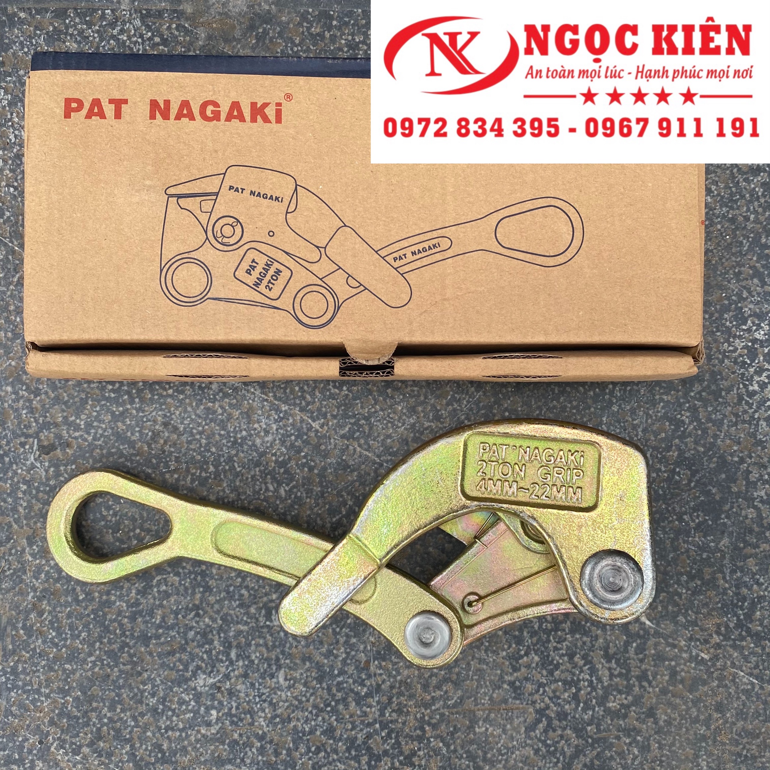 Cóc ngậm cáp ngk 2 tấn - cóc kẹp cáp 2 ton