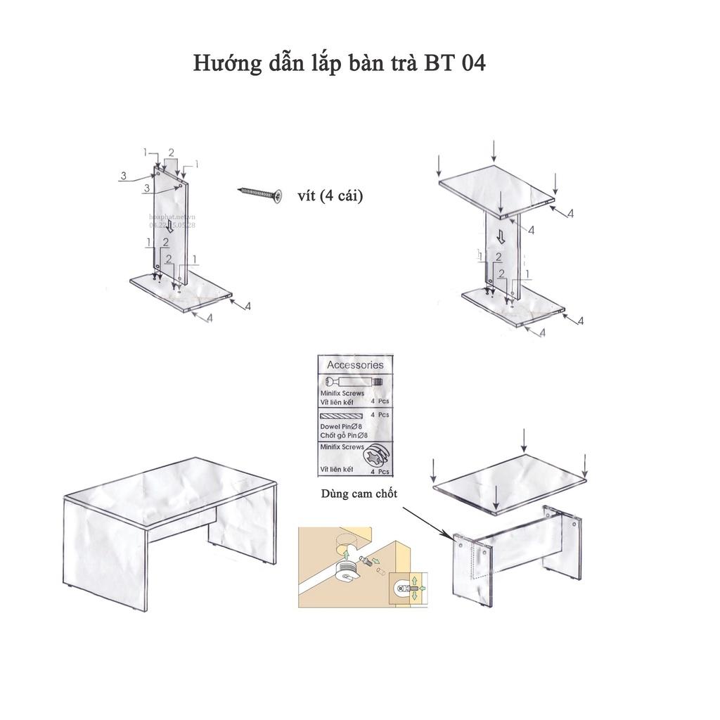 Bàn Trà Đa Năng HOLI Có Thể Làm Bàn Học Bàn Trang Điểm Ngồi Bệt Phong Cách Hiện Đại - BT04