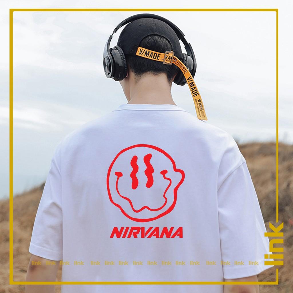 Áo phông NIRVANA mặt méo độc lạ đủ màu tay dài form rộng