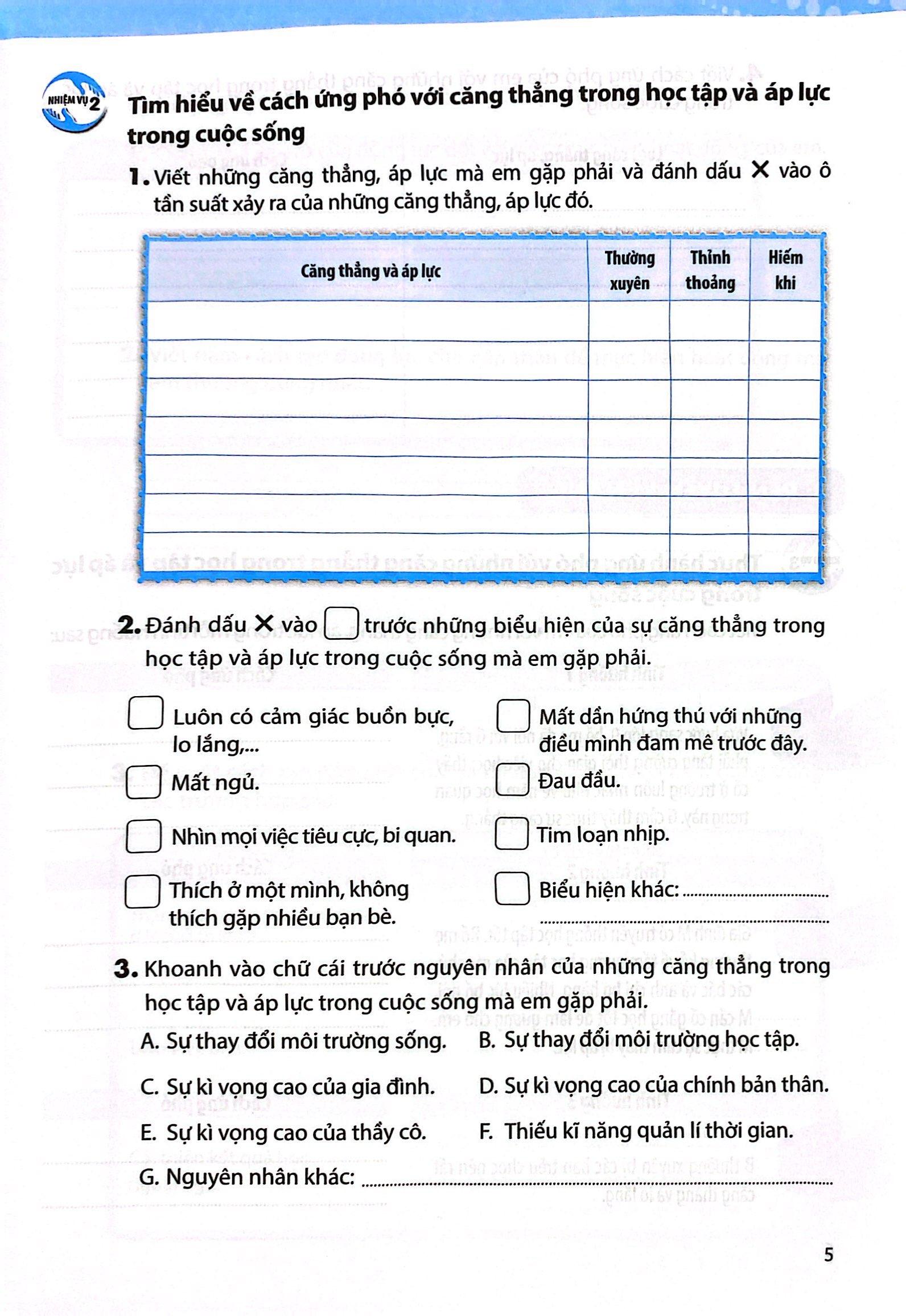 Bài Tập Hoạt Động Trải Nghiệm, Hướng Nghiệp 9 - Bản 1 (Chân Trời) (Chuẩn)