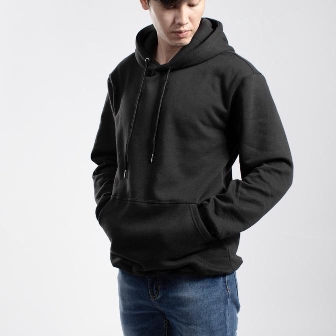 Áo hoodie unisex form rộng trơn dài tay LADOS - 9064 với chất thun nỉ dày ,mềm mịn