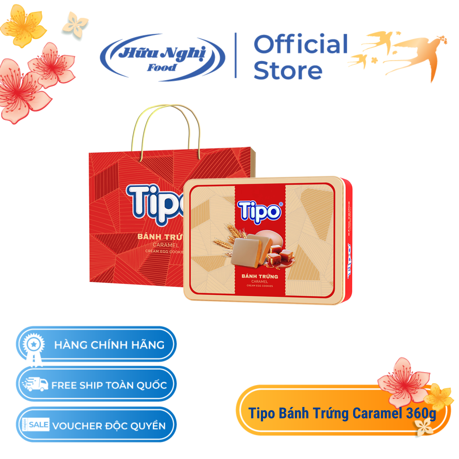 Tipo bánh trứng caramel 360g