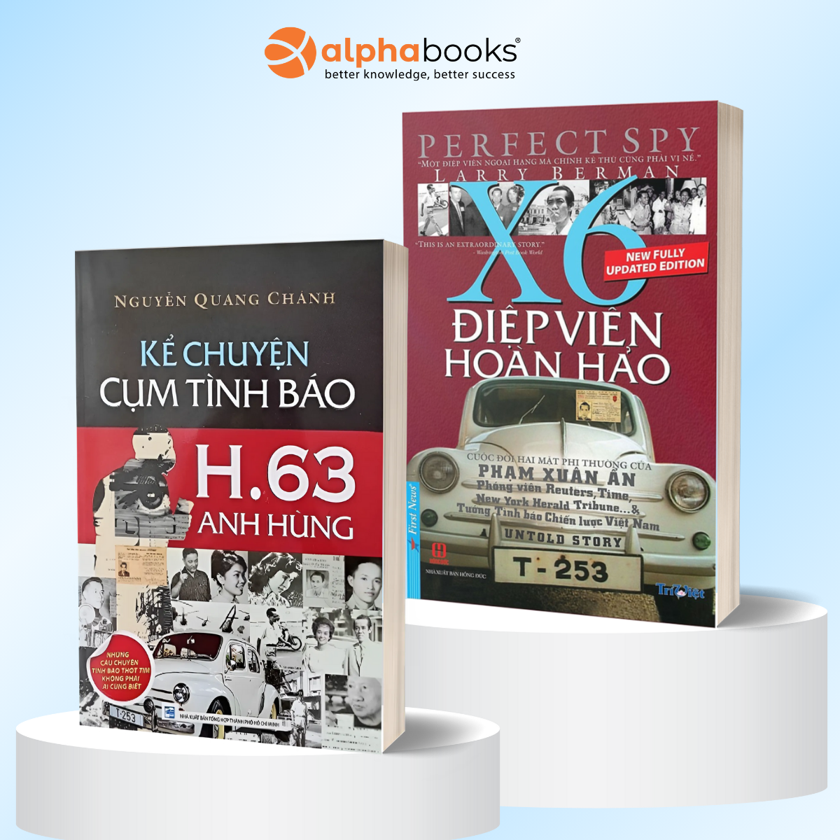 Combo Kể Chuyện Cụm Tình Báo H.63 Anh Hùng - Nguyễn Quang Chánh + Điệp Viên Hoàn Hảo X6 - Phạm Xuân Ẩn (Bìa Mềm)