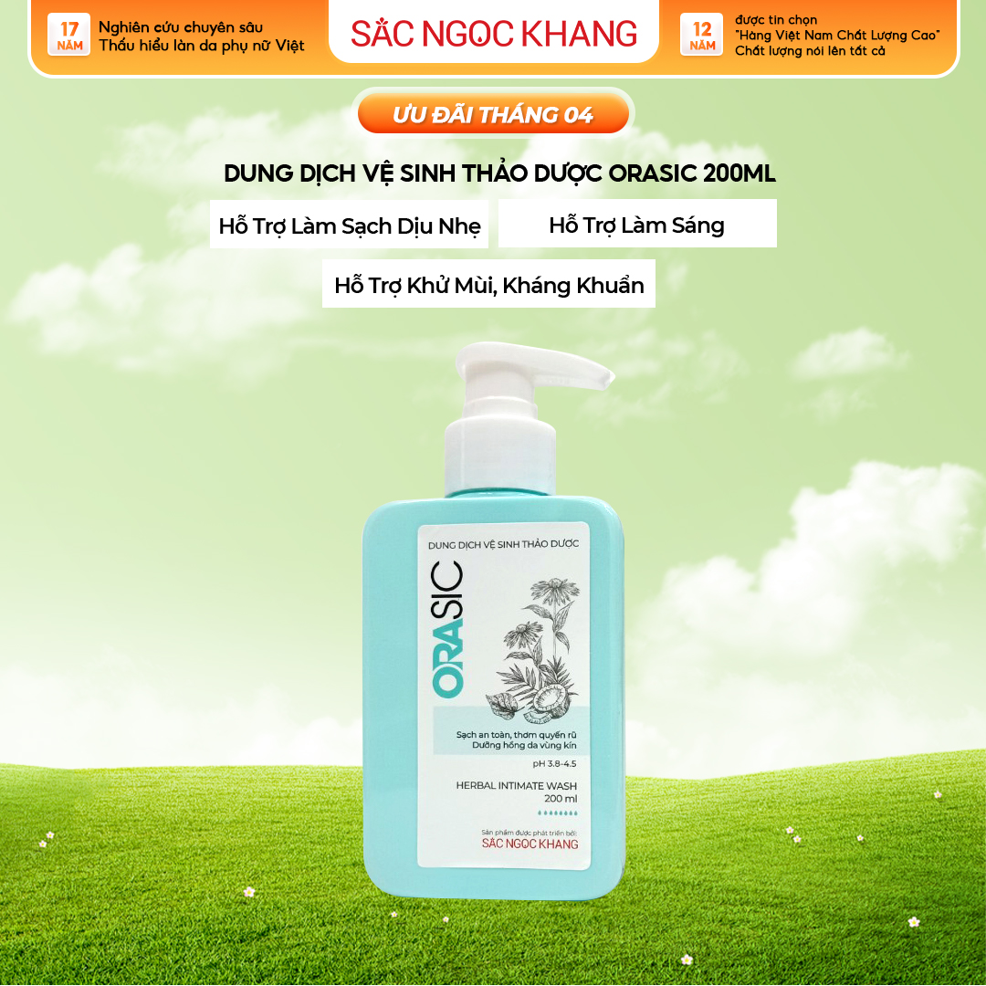 Dung dịch vệ sinh hằng ngày Orasic 200ml