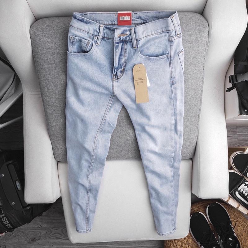 Quần Jean nam VNXK lẻ size sale - jean ôm co giãn