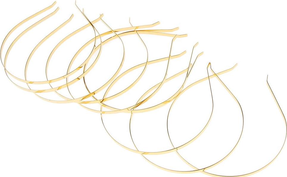 Set 10 Gọng Băng Đô Kim Loại Trơn DIY Tiện Lợi