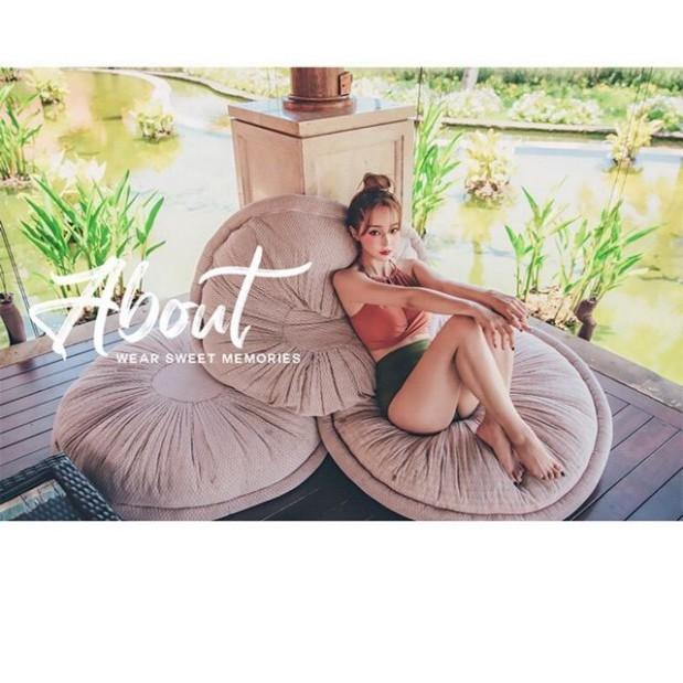 Bikini Áo Tắm Cổ Tròn Buộc Sau Hottrend 2021 Sang Chảnh Xịn Đẹp Sexy