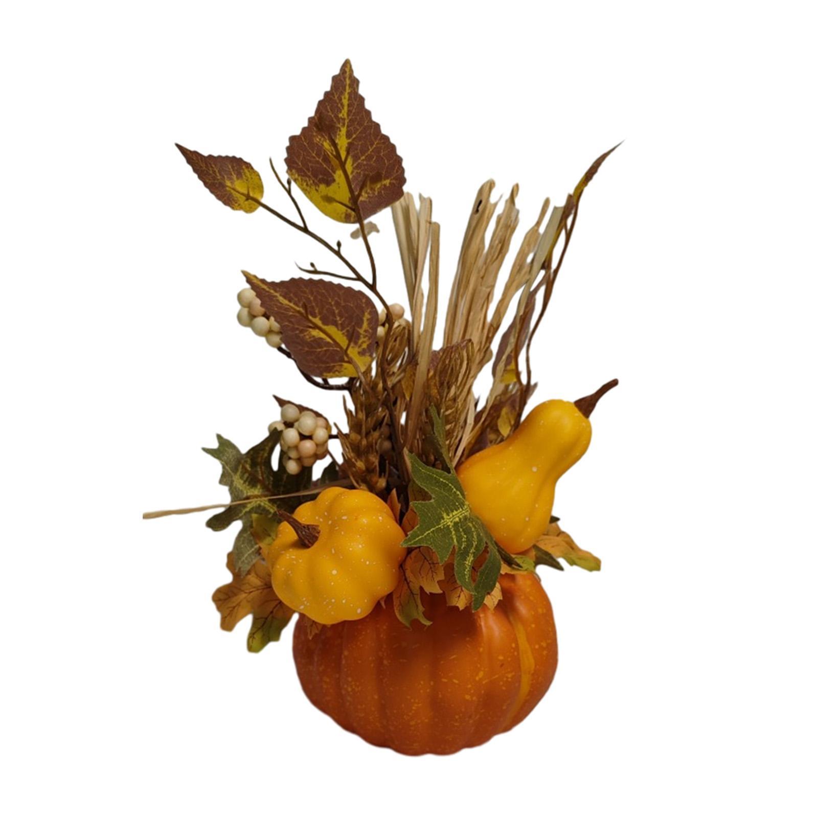 Artificial Halloween Pumpkin Decor Ornament for Bedroom Thanksgiving Wedding