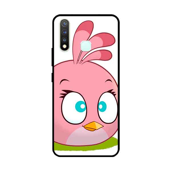 Ốp Lưng in cho Vivo Vivo Y19 /U3 /Y5s /U20 Mẫu Chim Nền Hồng - Hàng Chính Hãng