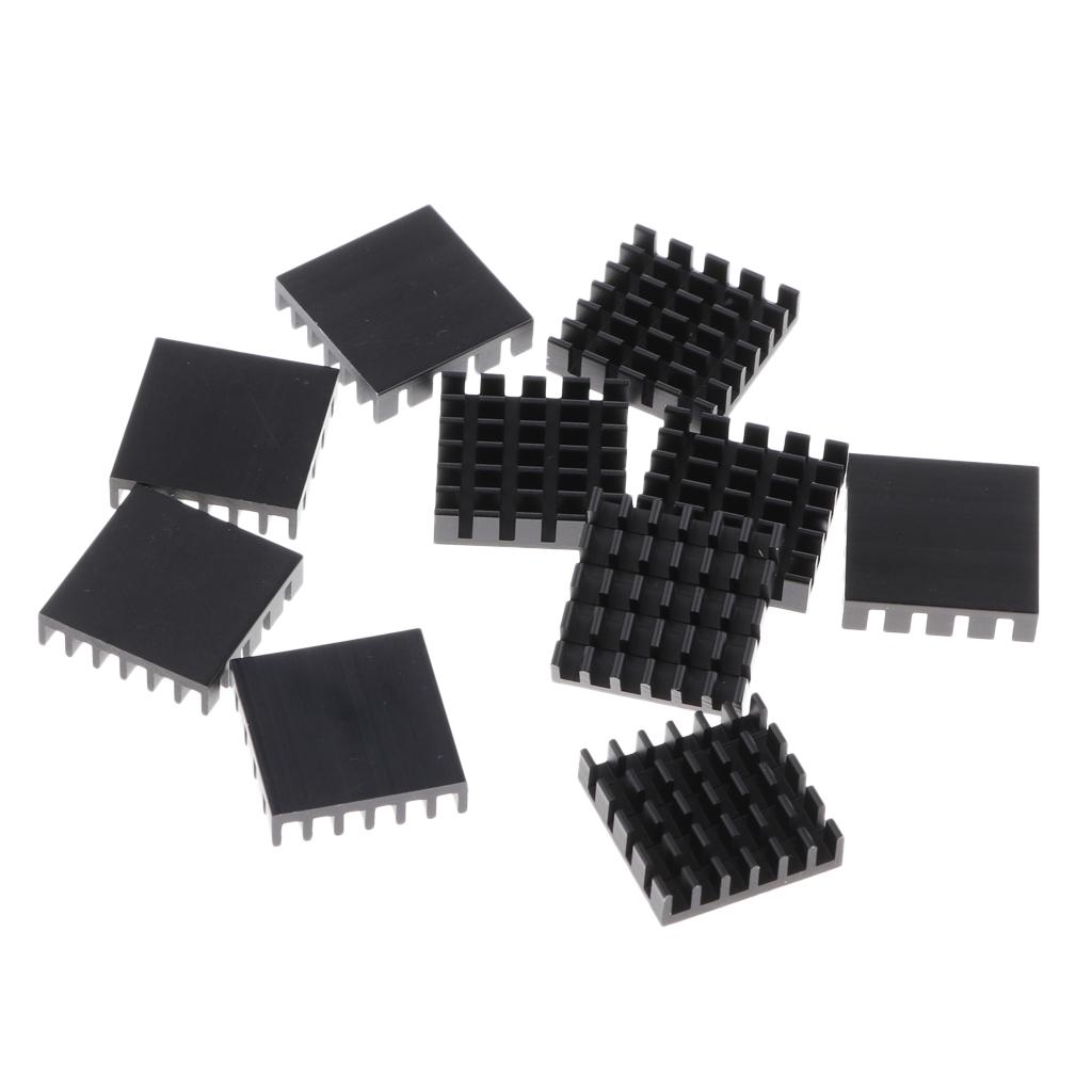 10 Pcs Aluminum GPU Graphic CPU Heatsink Thermal Conduction Pad Cooling Pad