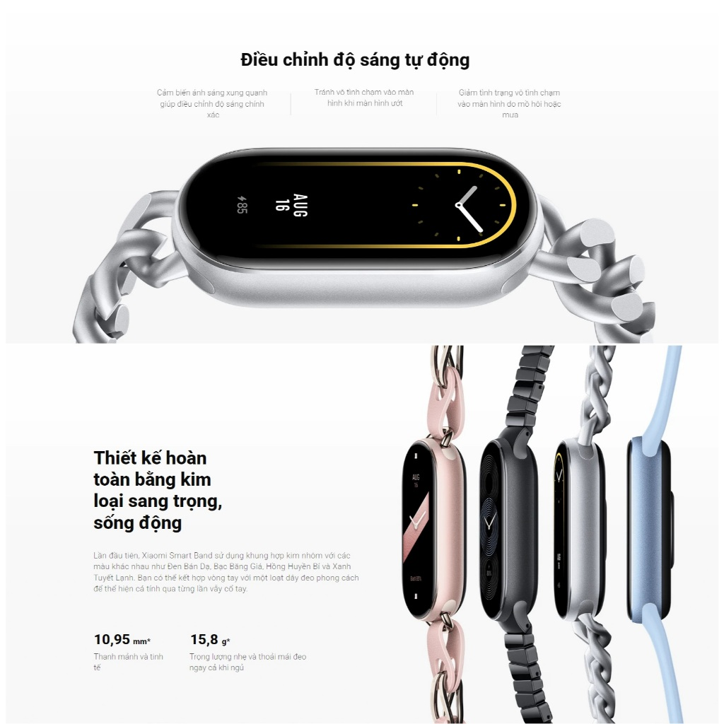 Vòng Đeo Tay Thông Minh Xiaomi Mi Band 9 - Bản Quốc Tế - Hàng Chính Hãng