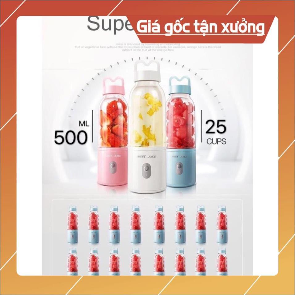 Máy xay sinh tố mini cầm tay meet juice, máy xay hoa quả-nhỏ mà có võ