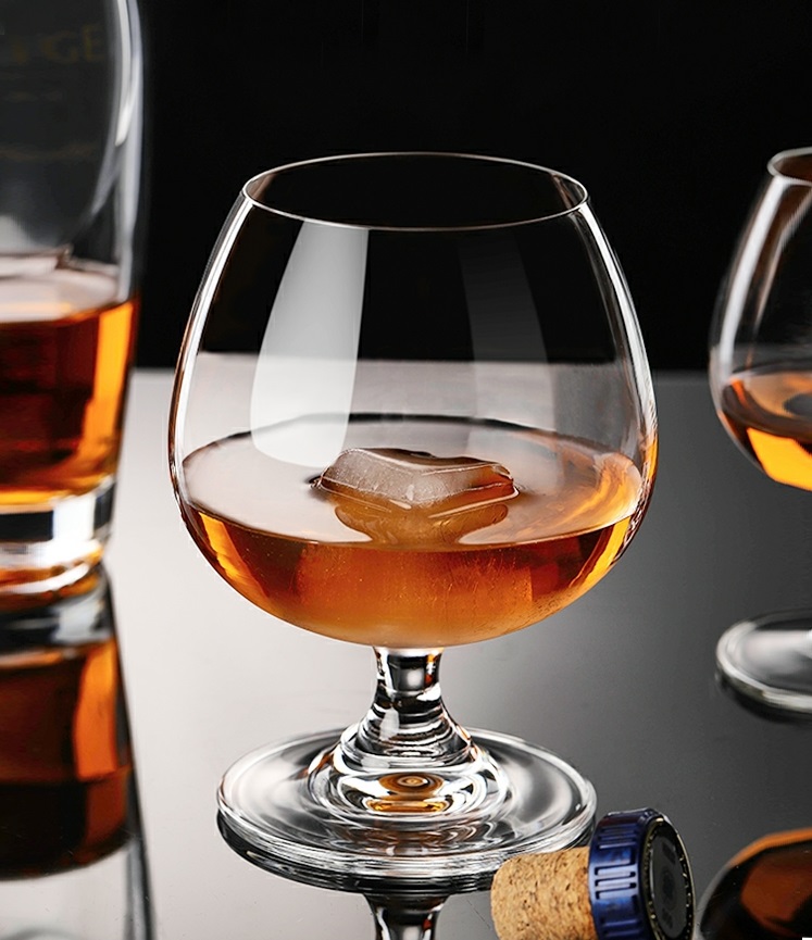 Ly thủy tinh uống rượu vang whiskey highball, cốc uống sâm panh cocktail chân lùn