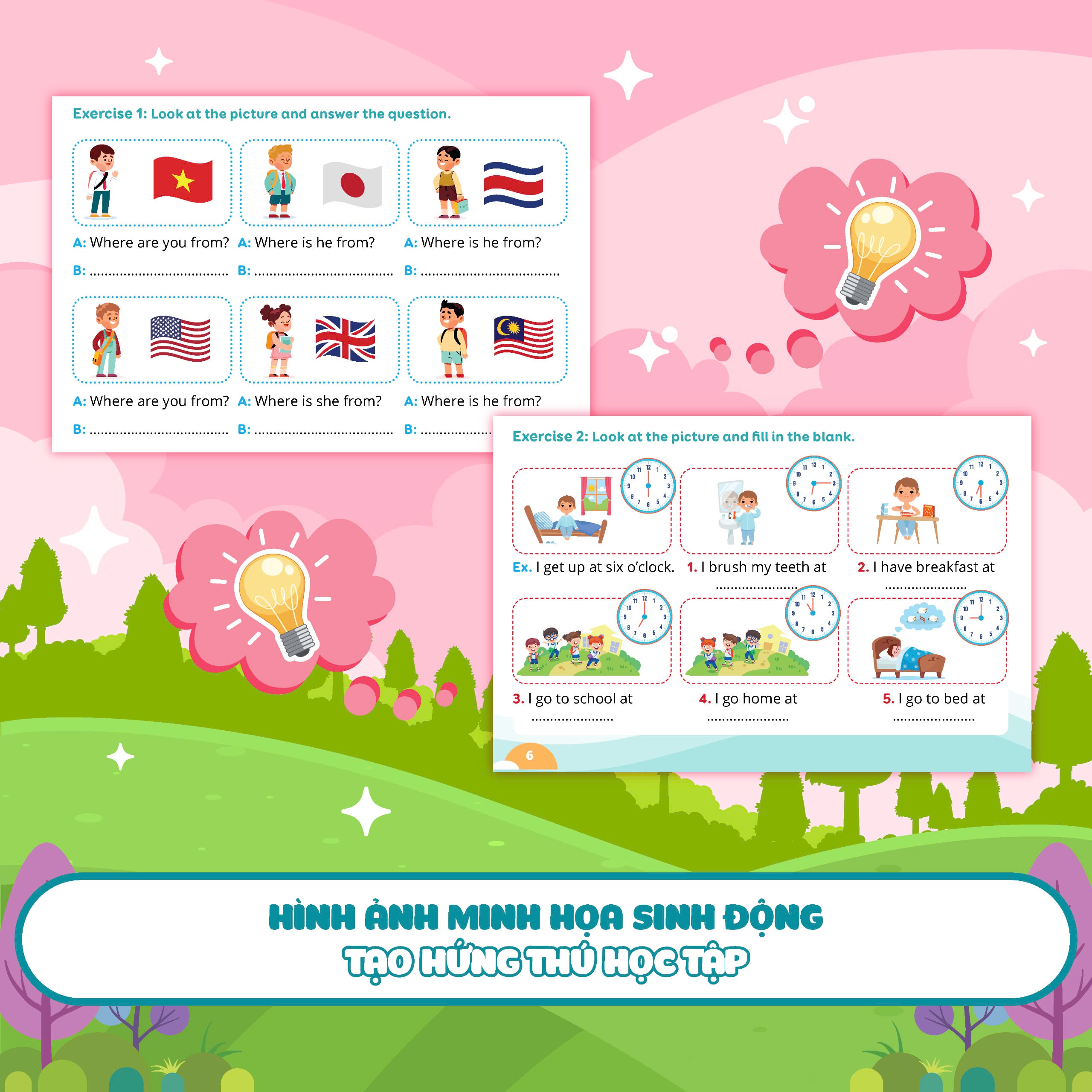 Luyện viết chữ từ vựng Tiếng anh theo chương trình sách giáo khoa 4