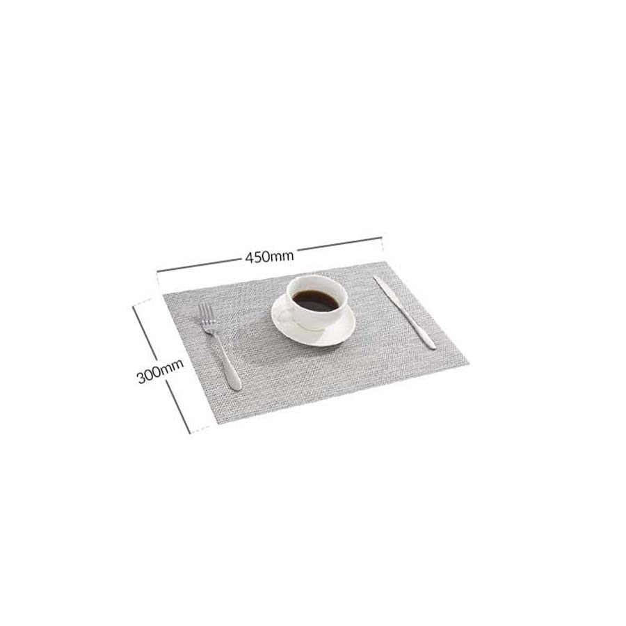 Tấm lót bàn ăn cao cấp placemat hình chữ nhật phong cách đơn giản 30x45cm