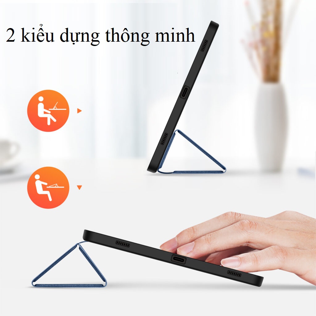 Bao Da Cho Samsung Galaxy Tab S9 , S9 FE , S9 FE + , S9 Plus và S9 Ultra Chính Hãng Dux Ducis Domo Có Khay Đựng Bút Tiện Lợi- Hàng nhập khẩu