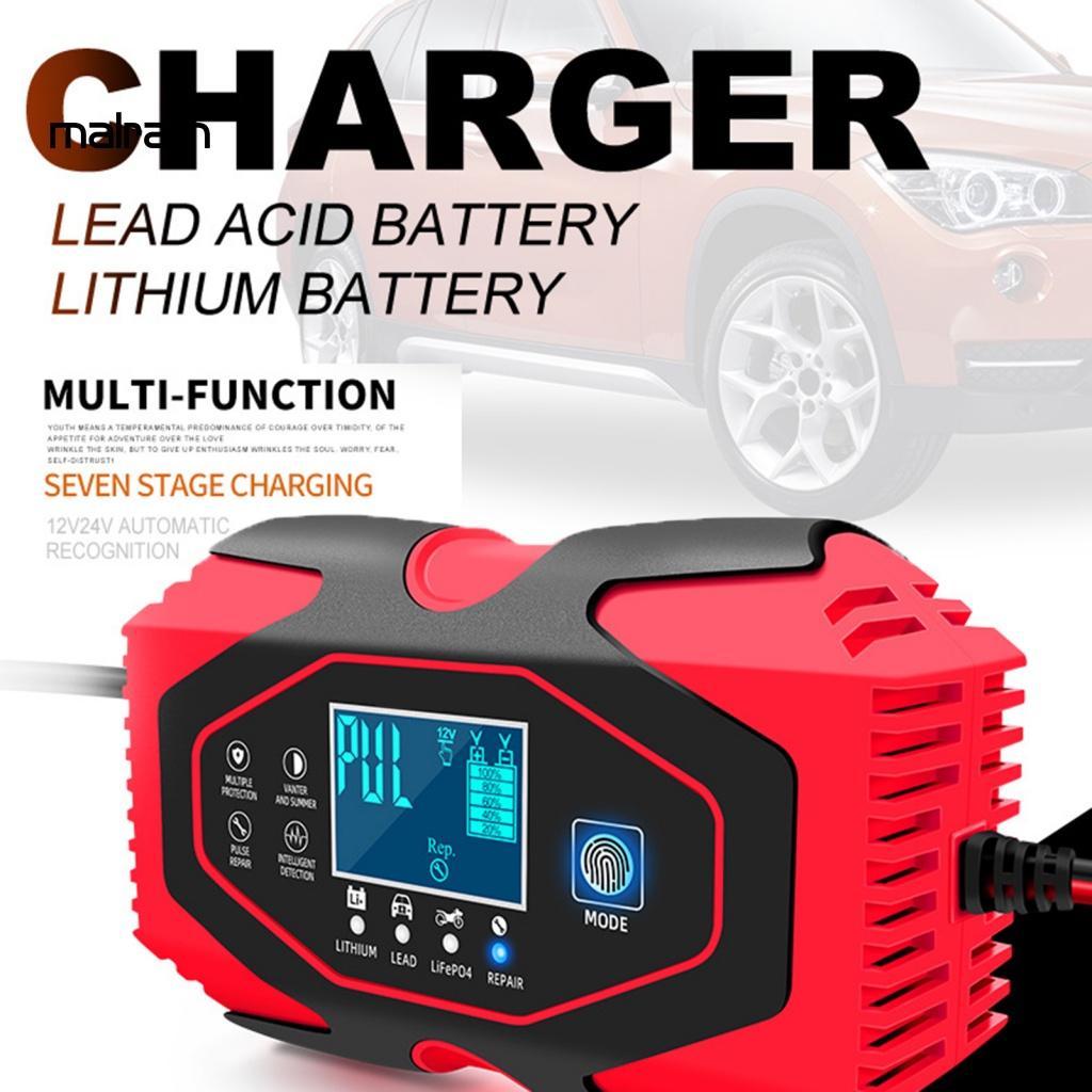 Cục Sạc Nhanh Thông Minh 12V 6A Có Màn Hình Hiển Thị Điện Áp An Toàn Cho Xe Hơi Xe Máy