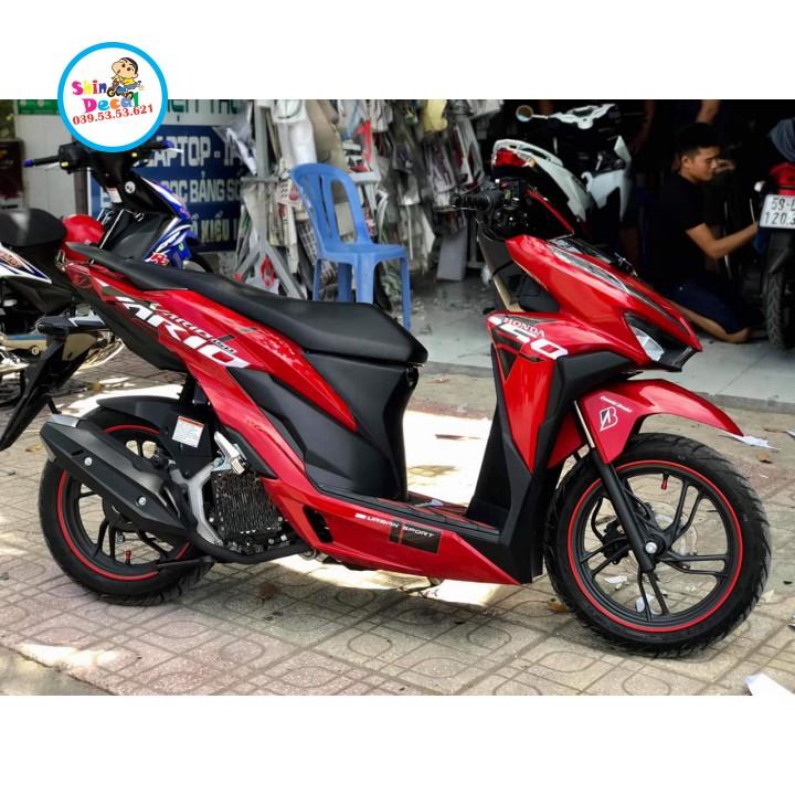 Tem rời vario 150 dán xe đỏ indo
