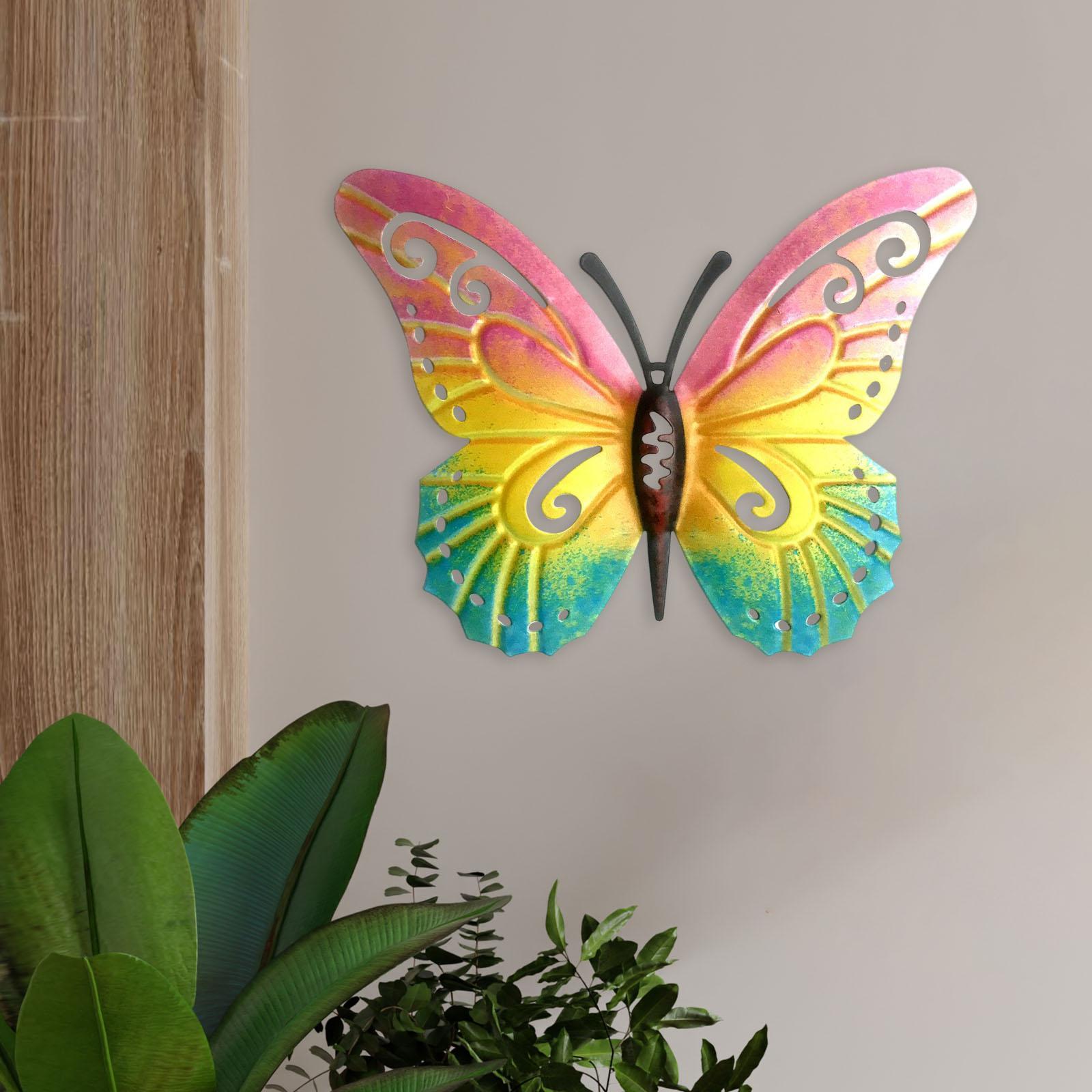 Butterfly Wall Decors Wall Sculptures Figurines for Garden Home Decors