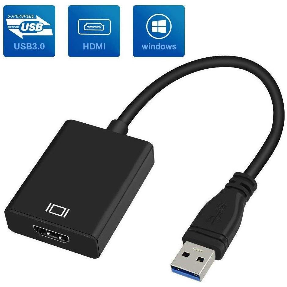 Cáp chuyển Usb ra HDMI FullHD cho laptop, pc - Hồ Phạm