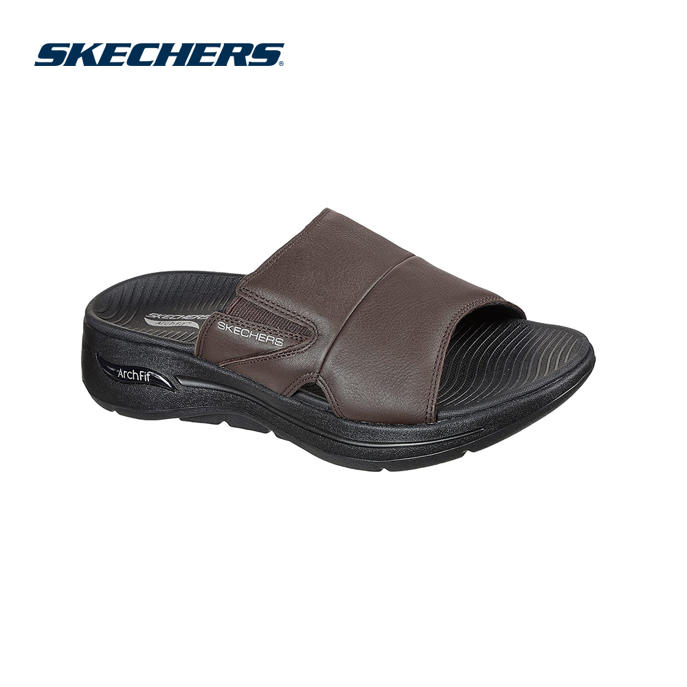 Skechers Nam Dép Quai Ngang Sandals GOWalk Arch Fit - 229023-BRN