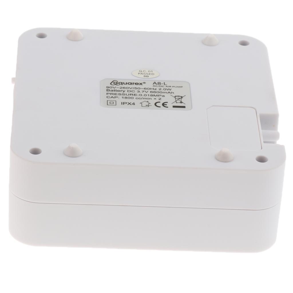 Aquarium Air Pump High Out Energy Efficient Oxygen Pump Double Outlet