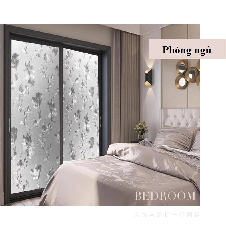 Giấy dán kính họa tiết 5D mờ chống nắng, phản quang