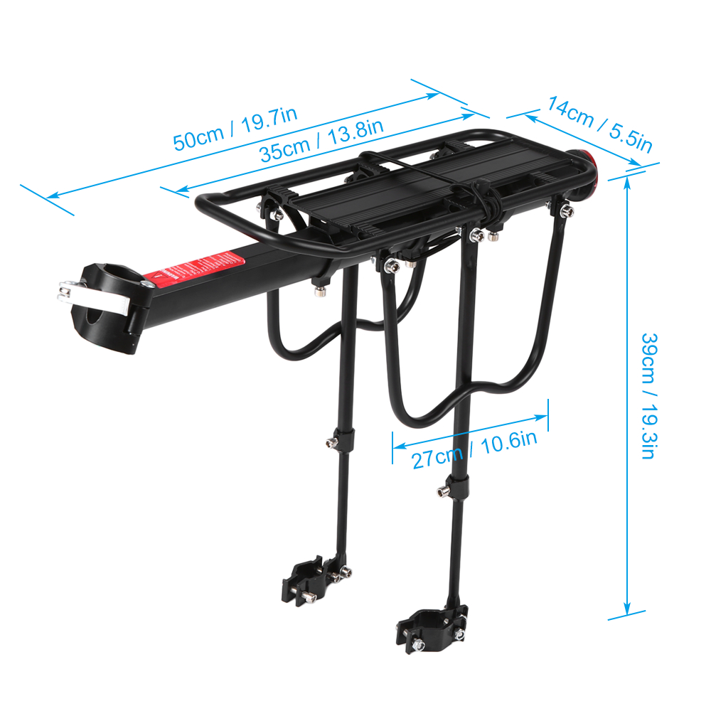 Giá Đỡ Sau Xe Đạp Bằng Hợp Kim Nhôm Chở Hành Lý Có Thể Thu Vào
