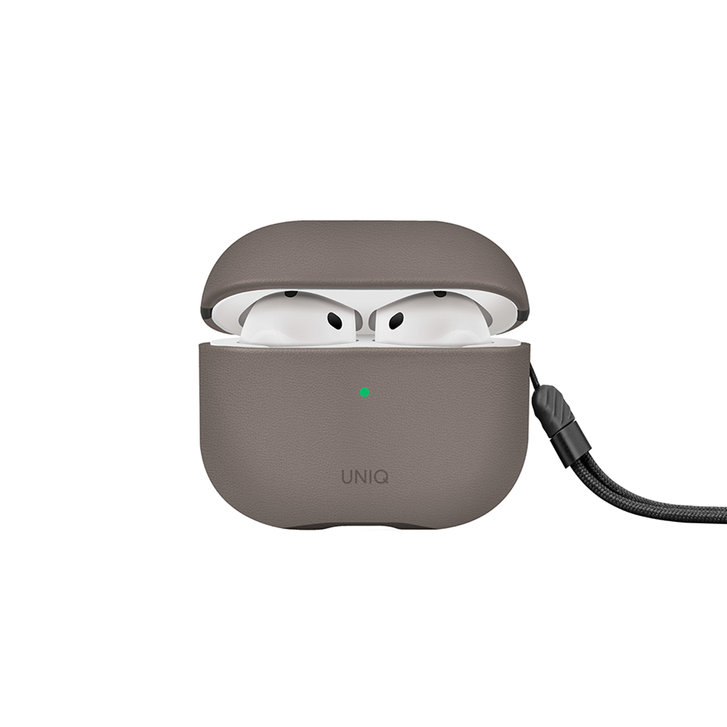 Ốp Bảo Vệ Da Dành Cho Airpods 4 UNIQ LYDEN, Kèm Dây Đeo_Hàng Chính Hãng
