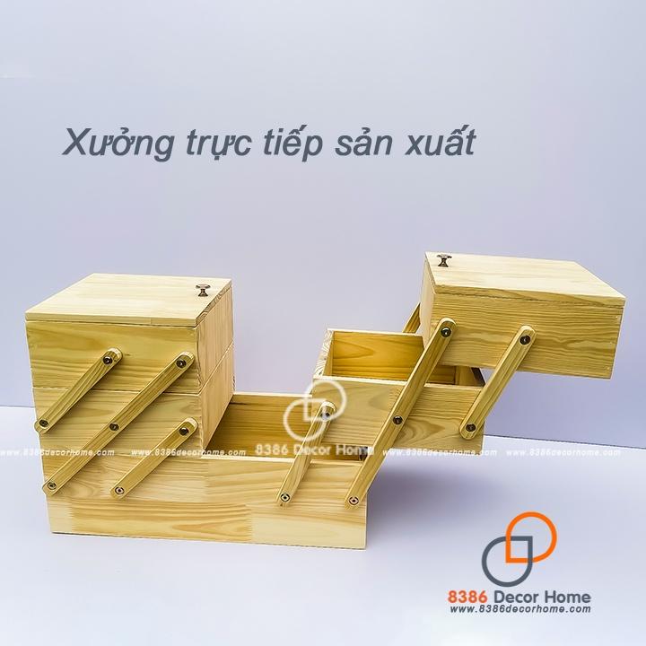 Tủ gỗ xuất khẩu thông minh để đồ mỹ phẩm, trang sức, tủ đựng đồ trang điểm, phụ kiện tất cả trong một